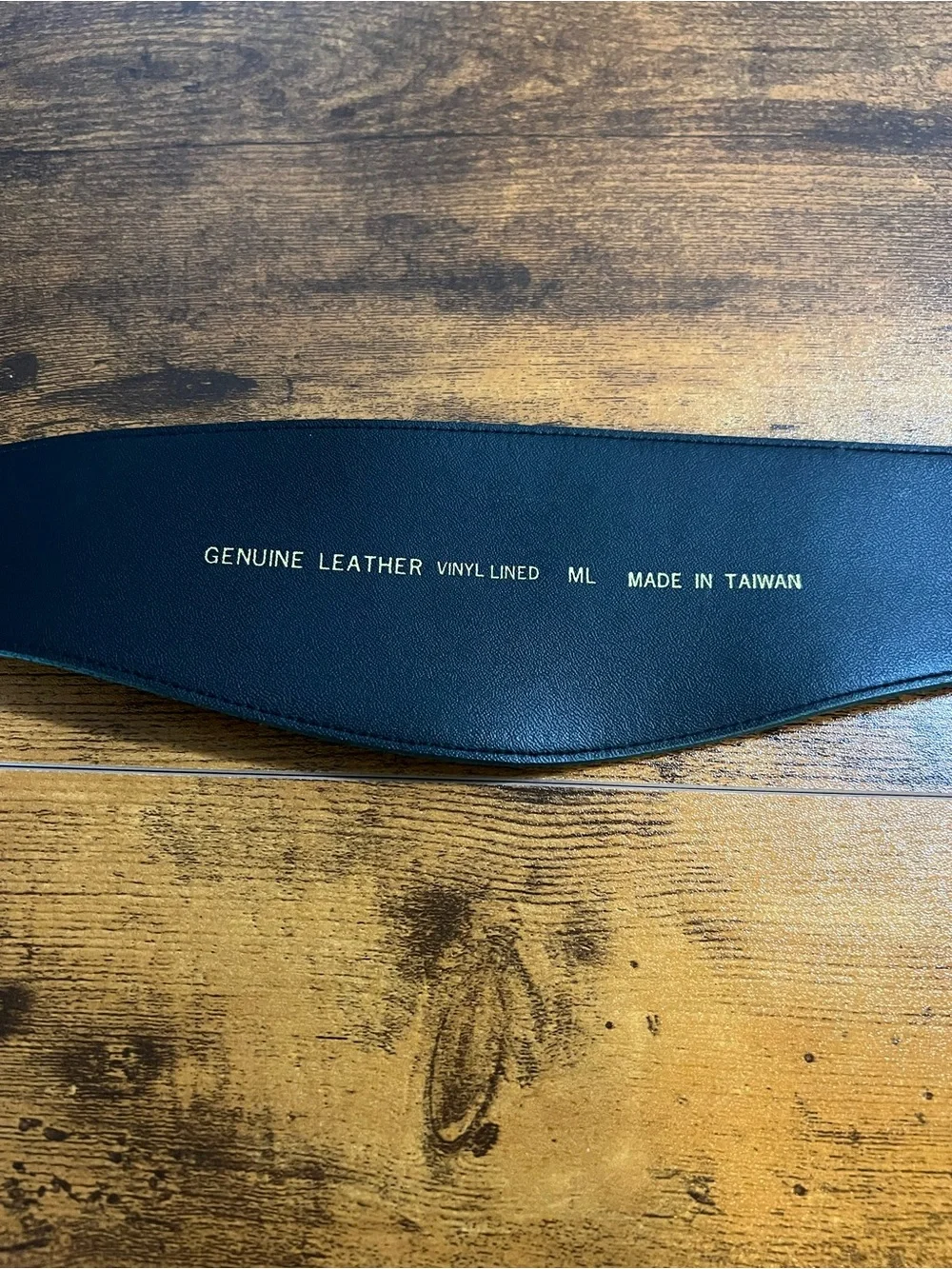 Vintage leather belt, suede, back closure, EUC, size medium/large